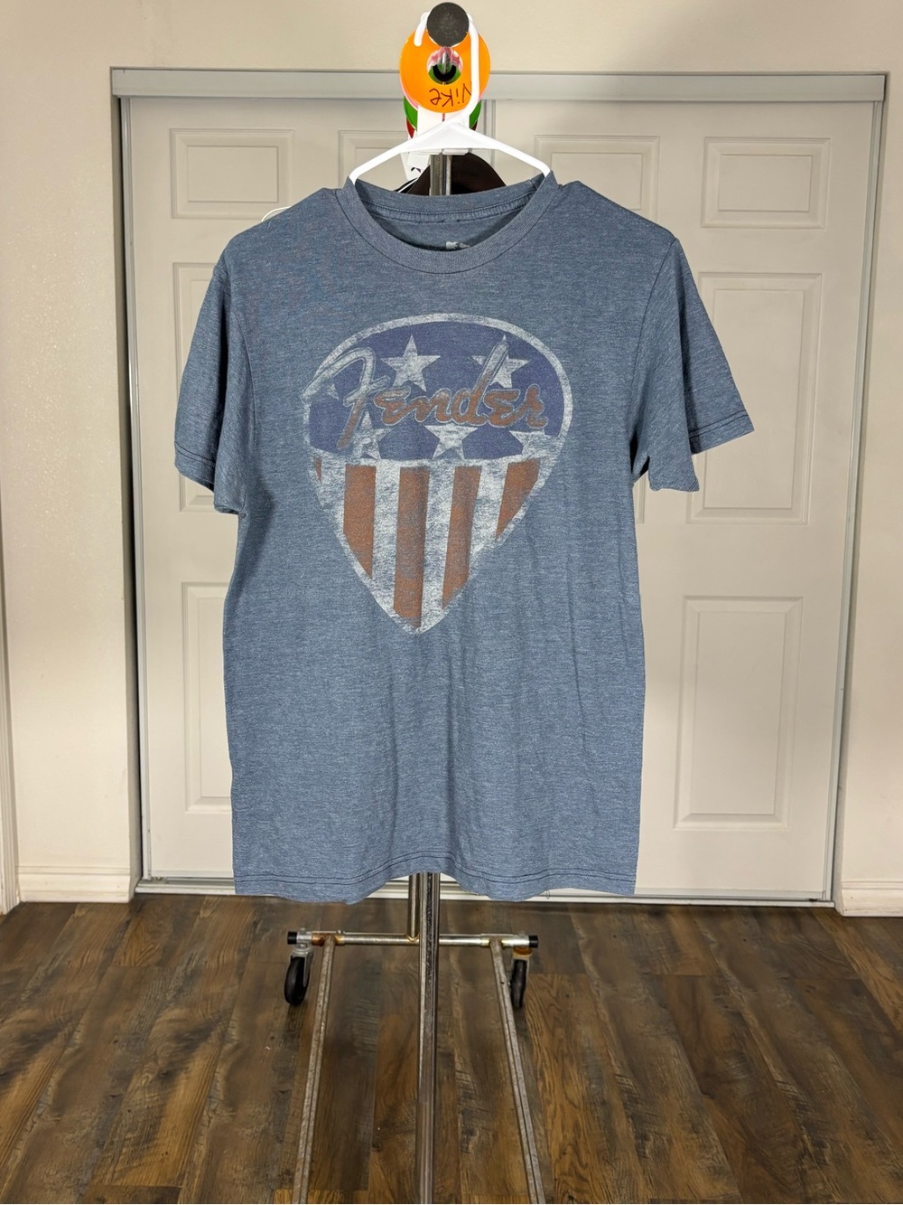 Fender Blue Tee with Shield Graphic